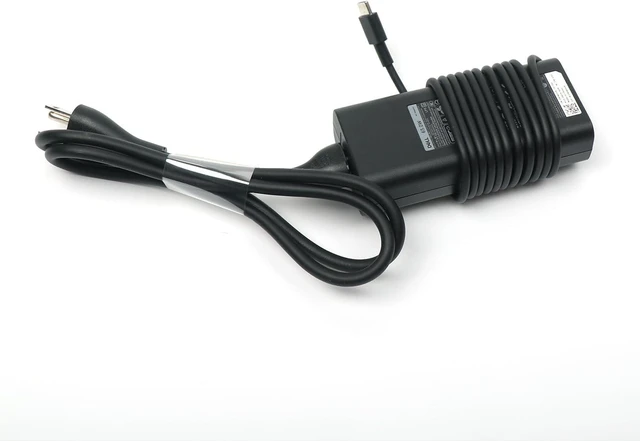Alt view image 5 of 7 - For Dell 65W USB-C Laptop Charger,Latitude 5400 5410 5420 5430 5440 5450 Power AC Adapter with Power Cord Cable, Black, HA65NM190