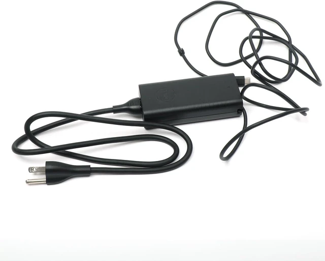 Alt view image 7 of 7 - For Dell 65W USB-C Laptop Charger,Latitude 5400 5410 5420 5430 5440 5450 Power AC Adapter with Power Cord Cable, Black, HA65NM190