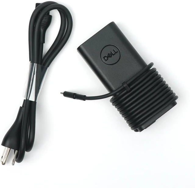 Alt view image 5 of 7 - Dell 65W USB C Laptop Charger,Latitude 5300 2 in 1 5310 2 in 1 5320 5330 5340 5350 AC Adapter with 3ft Power Cord, Black, HA65NM190