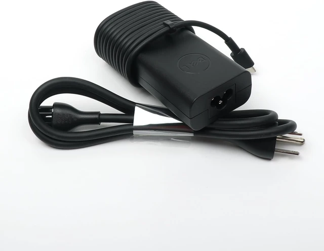 Alt view image 7 of 7 - Dell 65W USB C Laptop Charger,Latitude 5300 2 in 1 5310 2 in 1 5320 5330 5340 5350 AC Adapter with 3ft Power Cord, Black, HA65NM190