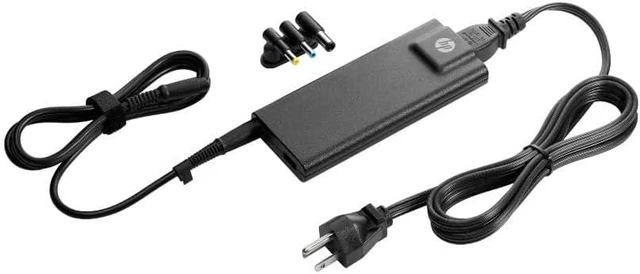 Alt view image 7 of 7 - 90W Charger Compatible with HP Laptop Charger, Blue, Yellow, and Black Tips, Pavilion x360 11 13 15, Envy, Zbook 14u G4 G5 15u 15 G3, Notebook 15, Stream 13 11 14 AC Adapter with Power Cord