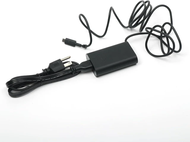 Alt view image 3 of 7 - For Dell Laptop Charger 45W USB Type C USB C AC Adapter,XPS 13 9300 9310 2 in 1 9315 2 in 1 AC Charger, Black, DA45NM170