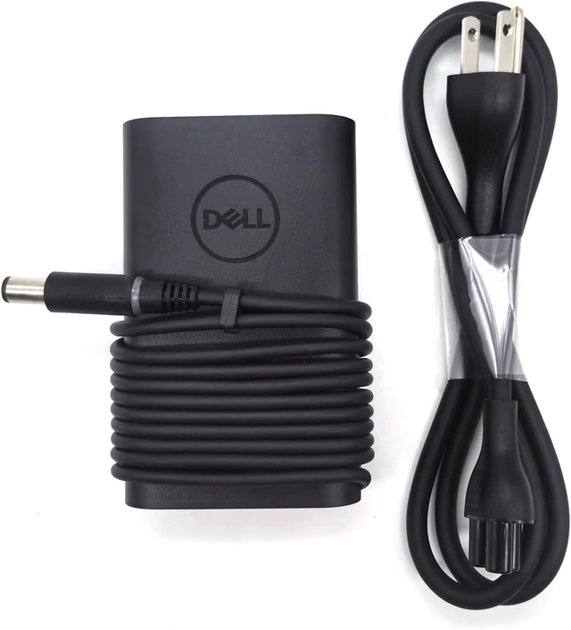 Main image of Dell Laptop Charger 65W watt Barrel 7.4mm tip, Latitude 7280 7285 7380 7389 7480 7290 7390 7490 AC Power Adapter 19.5V 3.34A, Black, LA65NM191