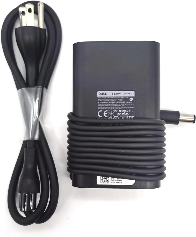 Alt view image 3 of 7 - Dell Laptop Charger 65W watt Barrel 7.4mm tip, Latitude 7280 7285 7380 7389 7480 7290 7390 7490 AC Power Adapter 19.5V 3.34A, Black, LA65NM191