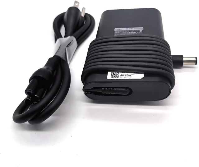 Alt view image 4 of 7 - Dell Laptop Charger 65W watt Barrel 7.4mm tip, Latitude 7280 7285 7380 7389 7480 7290 7390 7490 AC Power Adapter 19.5V 3.34A, Black, LA65NM191