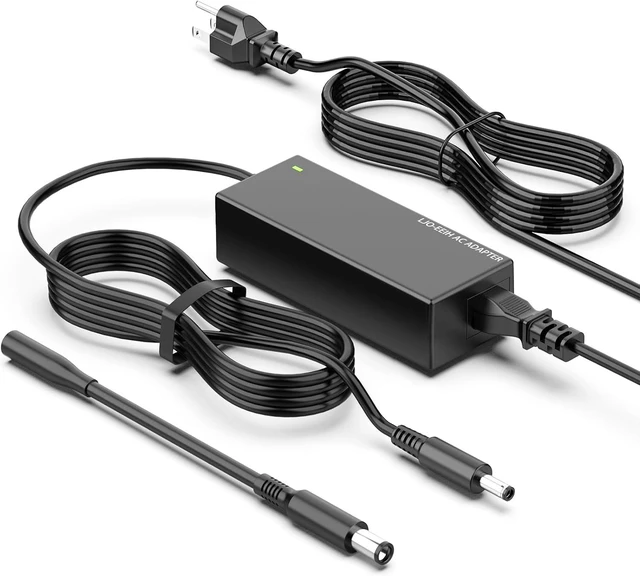 Main image of 65W Laptop Charger Compatible with Dell Inspiron Latitude, 4.5mm/7.4mm
