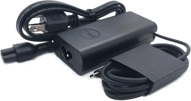 Alt view image 2 of 7 - For Dell Laptop Charger 65W Watt USB Type C AC Power Adapter WMDHR CJG9W T3JDJ 723JG Include 3FT Power Cord for Dell XPS 12,XPS 13 9320 9305 9310 9315 2in1