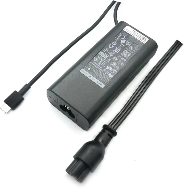 Alt view image 7 of 7 - For Dell Laptop Charger 65W Watt USB Type C AC Power Adapter WMDHR CJG9W T3JDJ 723JG Include 3FT Power Cord for Dell XPS 12,XPS 13 9320 9305 9310 9315 2in1