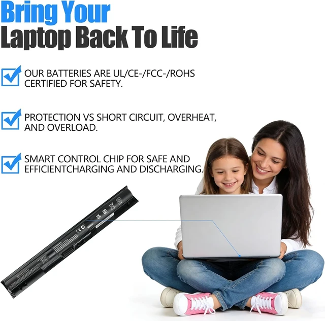 Alt view image 5 of 7 - KI04 K104 800049-001 800010-421 Replacement Laptop Battery