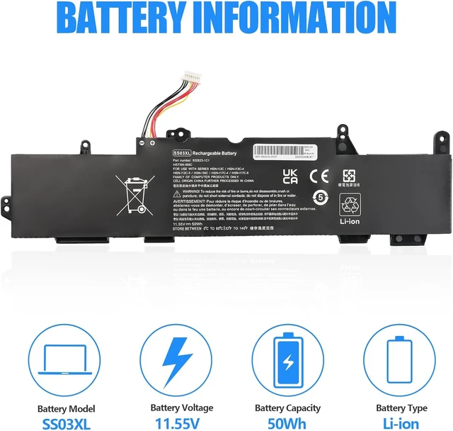 Alt view image 2 of 7 - SS03XL 933321-855 Laptop Battery for HP EliteBook 840 G5 G6