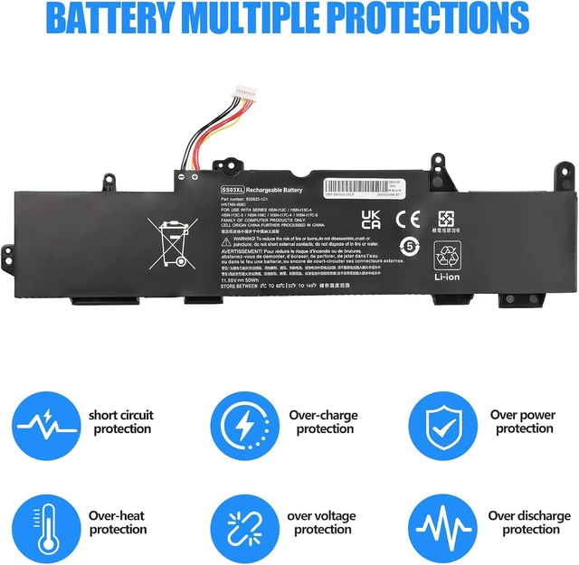 Alt view image 4 of 7 - SS03XL 933321-855 Laptop Battery for HP EliteBook 840 G5 G6