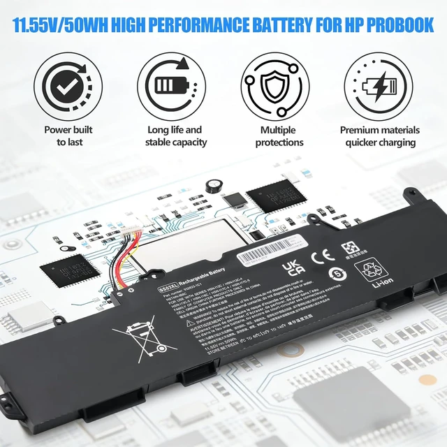 Alt view image 6 of 7 - SS03XL 933321-855 Laptop Battery for HP EliteBook 840 G5 G6