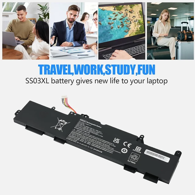 Alt view image 7 of 7 - SS03XL 933321-855 Laptop Battery for HP EliteBook 840 G5 G6