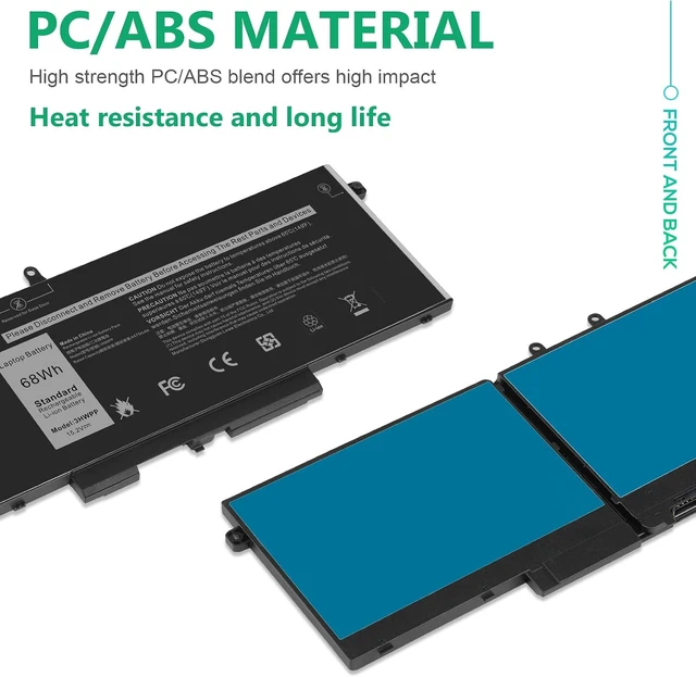 Alt view image 6 of 7 - 3HWPP Laptop Battery for Dell Latitude 5401 5410 5411 5501 5510 5511 Precision 3541 3551 INSPIRON 7706 2-in-1 INSPIRON 17 7500/7506 2-in-1 03HWPP 10X1J N2NLL 1VY7F 3YNXM 451-BCMN