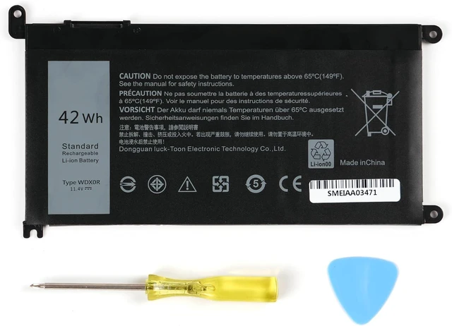Main image of WDX0R Laptop Battery Replacement for Dell Inspiron 13 15 Series 5000 7000 5567 7573 5570 7579 7378 5565 5379 5378 Latitude 3490 3590 3340 3400 3390 3500 3190 Vostro 5468 5568 P69G 3CRH3