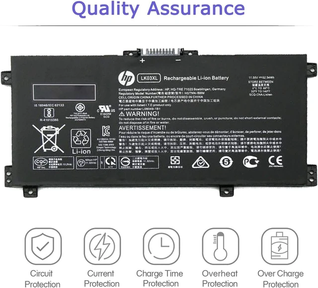 Alt view image 6 of 7 - HP LK03XL L09281-855 916814-855 Battery for HP Envy X360 Convertible 15m-cn0xxx 15m-bp1xx 17m-ae011dx 17m-ce0013dx 17t-ce100 17-ae1xx 15-bq2xx 15m-bq1xx 15m-bp0xx 15-cp0xxx 15m-cp0xxx 15m-bp112dx