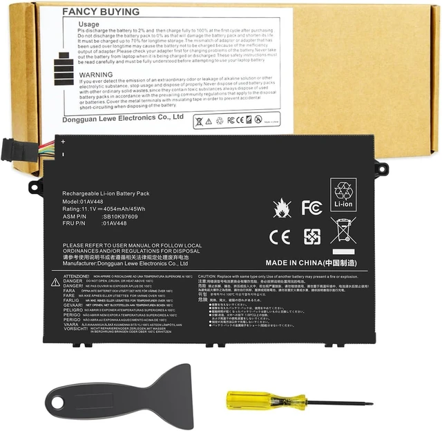 Main image of 01AV445 01AV448 L17L3P51 Battery for Lenovo ThinkPad E480 E490 E485 E495 E580 E585 E590 E595 E14 E15 Series SB10K97606 SB10K97608 01AV447 L17C3P51 L17M3P52 L17M3P51 SB10K97609
