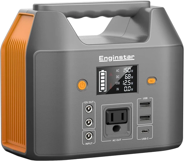 Main image of EnginStar Power Bank with AC Outlet 150W 110V Laptop Power Bank, 155Wh/ 42000mAh Battery Bank, Lithium Ion Power Supply for Emergency Camping