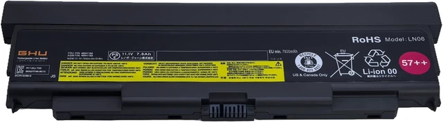 Alt view image 3 of 7 - 57++ 9-Cell Laptop Battery 87Wh Replacement for Lenovo ThinkPad T440p T540p W540 W541 T450p L440 L540, Compatible with 0C52864 45N1152