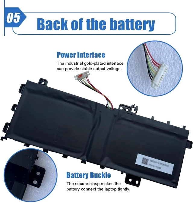 Alt view image 6 of 6 - C21N1818-1 7.7V 37Wh/4850mAh Laptop Battery Compatible with ASUS VivoBook 15 F512 X512 X512DA X512DK X512FA X512FB X512FL X512FJ Series Notebook 0B200-03190800 2ICP7/54/83