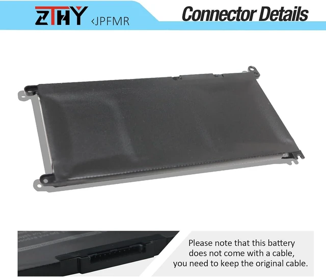 Alt view image 4 of 7 - ZTHY Laptop Battery Replacement for Dell Chromebook 3400 3100 2-in-1 5488 5493 5593 Series 0 7MT0R 16DPH 65N6H 7T0D3 07GDY DN33X RDNP5 11.4V 42Wh 3Cell