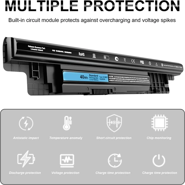 Alt view image 6 of 7 - SLE-TECH 40Wh XCMRD Battery Compatible with Dell Inspiron 15 3000 Laptop PC