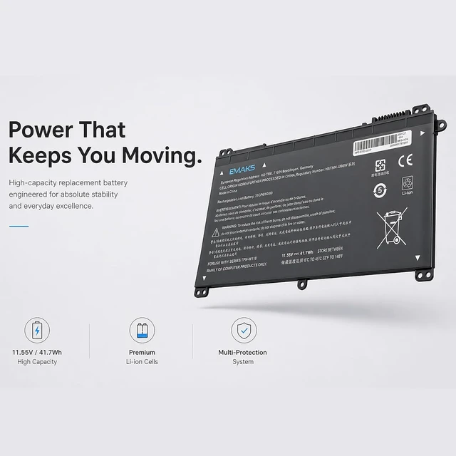 Alt view image 2 of 7 - BI03XL Battery ON03XL for HP Stream 14-CB 14-AX 14-DS 843537-541 844203-850