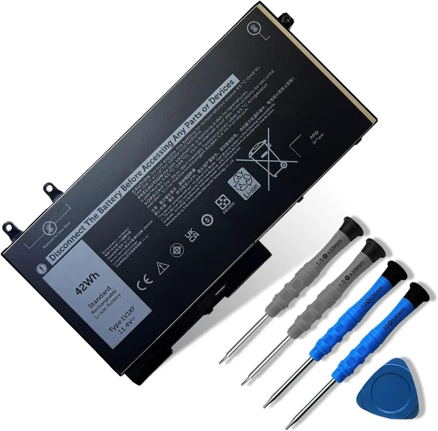 Main image of 1V1XF Laptop Battery Compatible with Dell Latitude 5400 5410 5500 5510 Precision 3540 3550 Inspiron 7590 7591 7791 2-in-1 Series Notebook 01V1XF XV8CJ R8D7N 4GVMP 11.4V 42Wh/3500mAh 3-Cell