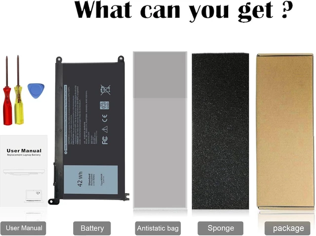 Alt view image 7 of 7 - 42Wh WDX0R P69G Battery for Dell Inspiron 7368 7378 7460 7579 7569 7570