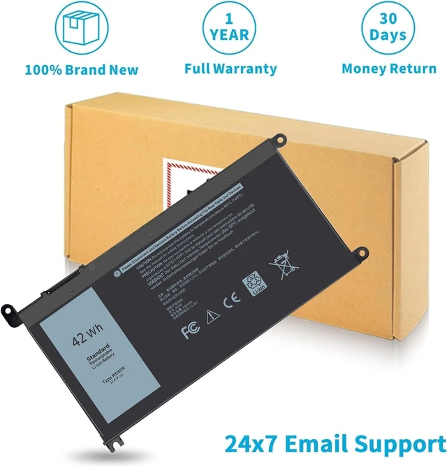Alt view image 6 of 7 - 42Wh WDX0R P69G Battery for Dell Inspiron 7368 7378 7460 7579 7569 7570