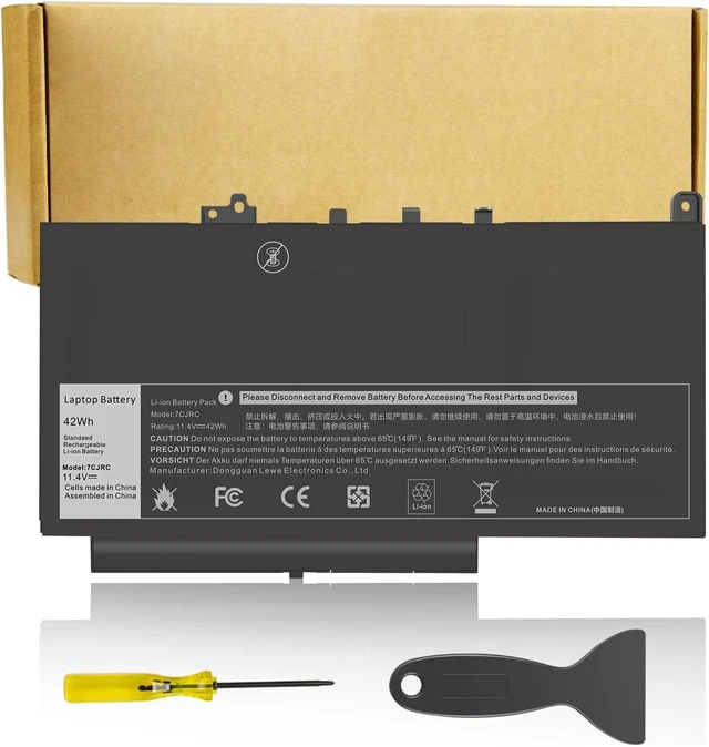 Main image of Futurebatt 7CJRC Laptop Battery for Dell Latitude 7470 7270 E7470 E7270 Battery 7CJRC KNM09 0KNM09 21X15 021X15 TX283 0TX283