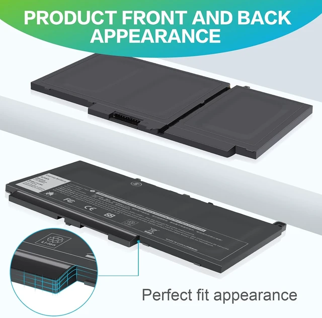 Alt view image 5 of 7 - Futurebatt 7CJRC Laptop Battery for Dell Latitude 7470 7270 E7470 E7270 Battery 7CJRC KNM09 0KNM09 21X15 021X15 TX283 0TX283