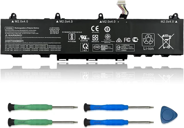 Main image of CC03XL 53wh Laptop Battery Replacement for HP ZBook Firefly 15 G7 G8 EliteBook 855 850 G7 G8 Series Notebook HSTNN-UB8W HSTNN-DB9O L77622-2C1 L77622-2C2 L77622-541 L77991-005 11.55V 4400mAh