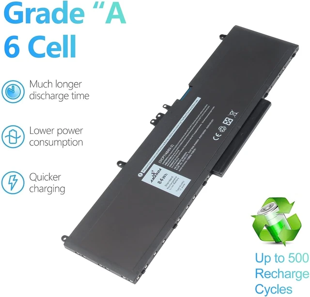Alt view image 5 of 6 - WJ5R2 11.4V 84Wh Battery Compatible with Dell Precision 3510 M3510