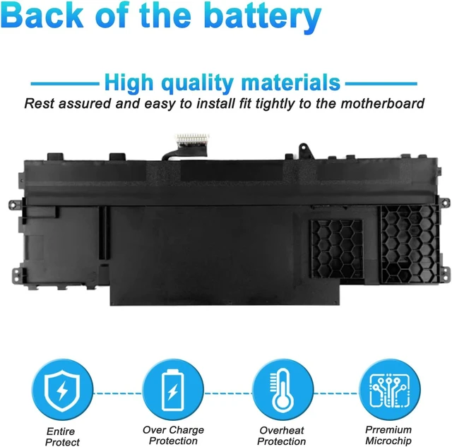 Alt view image 4 of 7 - GHJC5 3VV58 Laptop Battery for Dell Latitude 9420 9430 Series(Long Line)