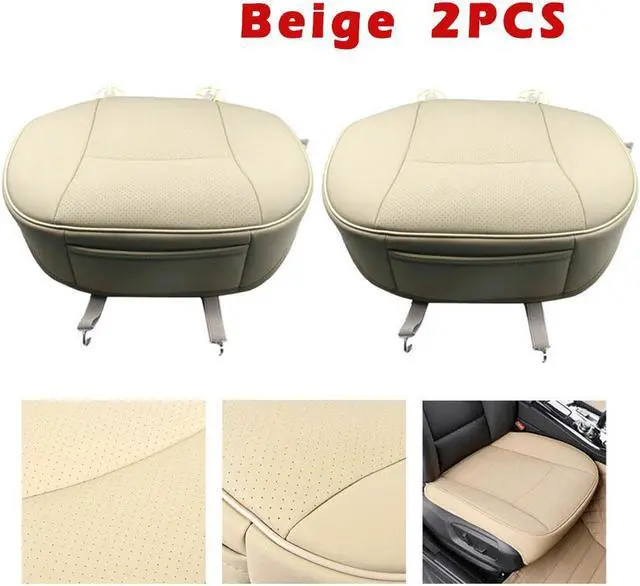 Main image of 2pcs Full Surround Front Car Seat Cover Leather Pad Mat Chair Cushion Protector