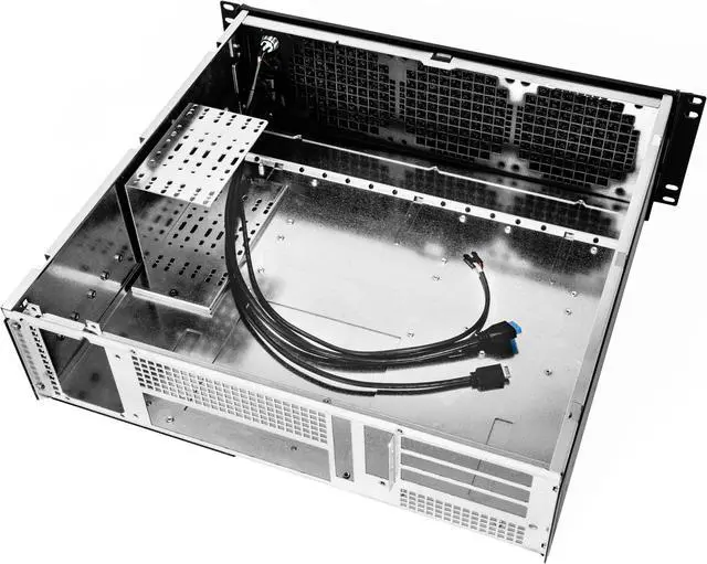 Alt view image 5 of 7 - Sliger CX3171a XL| 17" Deep 3U Rackmount Chassis | SFX PSU | EATX/CEB/EEB Motherboard | 3-Slot GPU on PCIe 4.0 Riser| Bracket for 3x 3.5 HDD or 6x 2.5 SSD + 1x 2.5 SSD Mount | Made IN USA