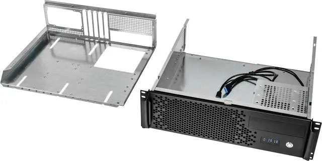 Alt view image 3 of 7 - Sliger CX3172i XL | 3U 17" Deep Rackmount Chassis | ATX PSU | EATX, ATX and MicroATX Motherboards | 2x 2.5 SSD Mount | 1x 5.25 Drive Bay | Made In USA