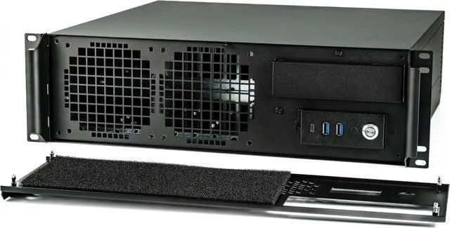 Alt view image 2 of 7 - Sliger CX3172i XL | 3U 17" Deep Rackmount Chassis | ATX PSU | EATX, ATX and MicroATX Motherboards | 2x 2.5 SSD Mount | 1x 5.25 Drive Bay | Made In USA