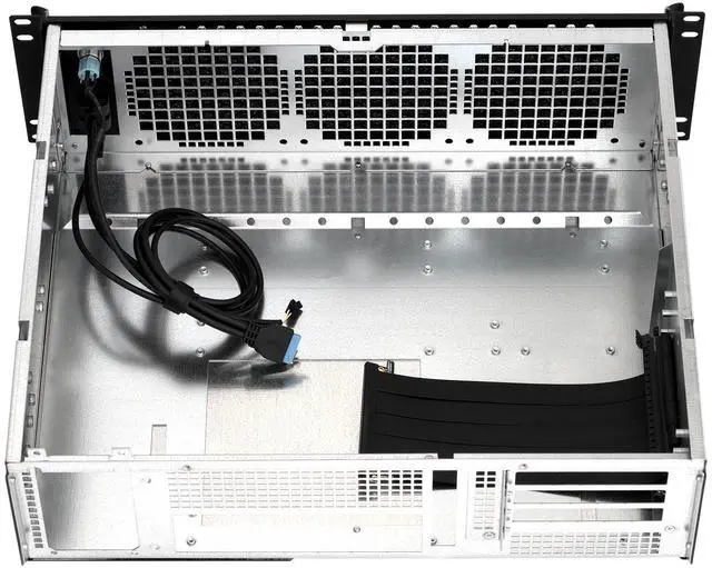 Alt view image 5 of 7 - Sliger CX3151a | 3U 15" Depth Rackmount Case | 3-Slot GPU 5.0 PCIe Riser | ATX Motherboard | SFX PSU | 3 Fan Mounts |1x USB C & 2x USB A | Made in USA