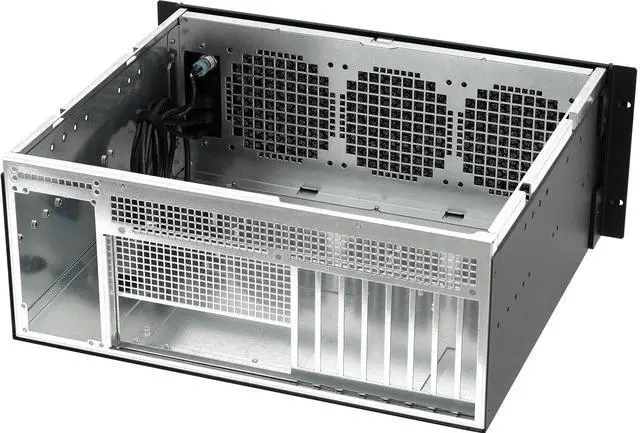 Alt view image 4 of 7 - Sliger CX4150a | 4U 15" Depth Rackmount Case| ATX Motherboard | 8x PCIe Slot Cutouts | ATX PSU | 3x Fan Mounts | 1x USB C & 2x USB A | Made in USA
