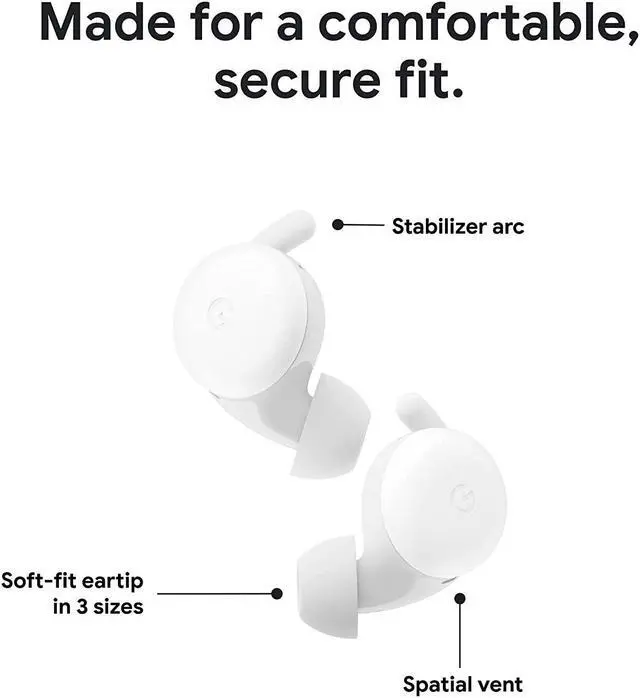 Alt view image 9 of 20 - Google Pixel Buds A-Series True Wireless In-Ear Headphones, Dark Olive (GA02372-US)