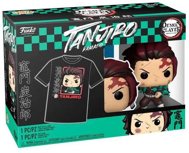 Alt view image 2 of 5 - Funko POP and TEE Demon Slayer Tanjiro BL XL - 62494