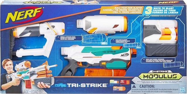 Alt view image 7 of 12 - NERF N-Strike Modulus Tri-Strike Blaster
