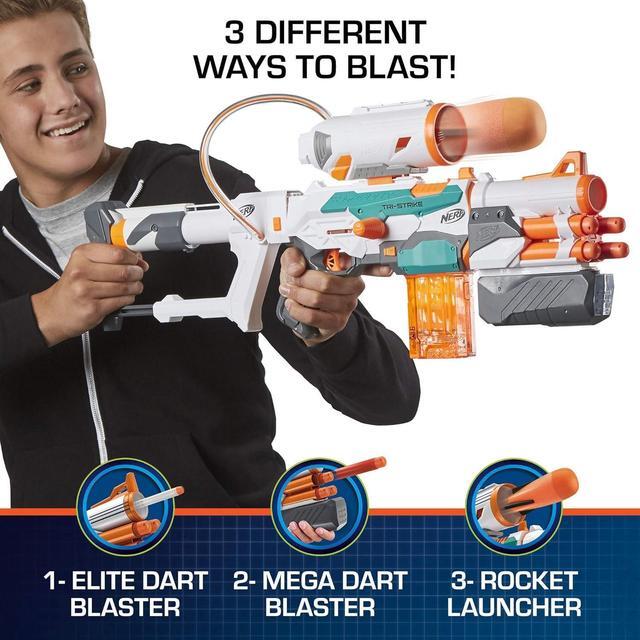 Alt view image 10 of 12 - NERF N-Strike Modulus Tri-Strike Blaster