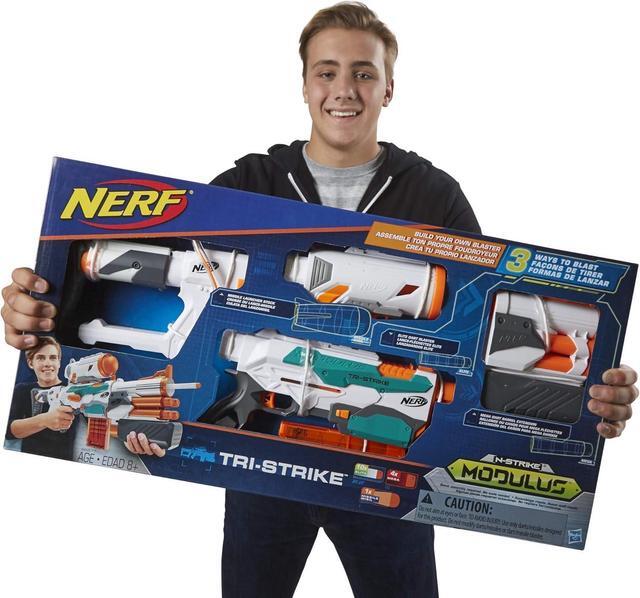 Alt view image 11 of 12 - NERF N-Strike Modulus Tri-Strike Blaster