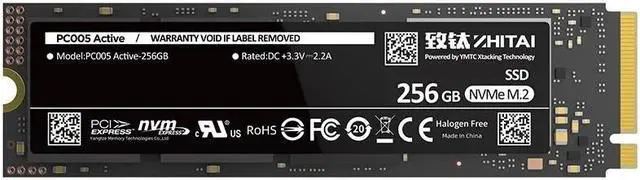 Main image of ZHITAI PC005 M.2NVMe PCI-E Interface Solid State Drive (256GB)