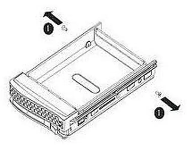 Main image of MCP-220-00001-01 3.5in Hot-Swap SAS/SATA HDD Tray - Black