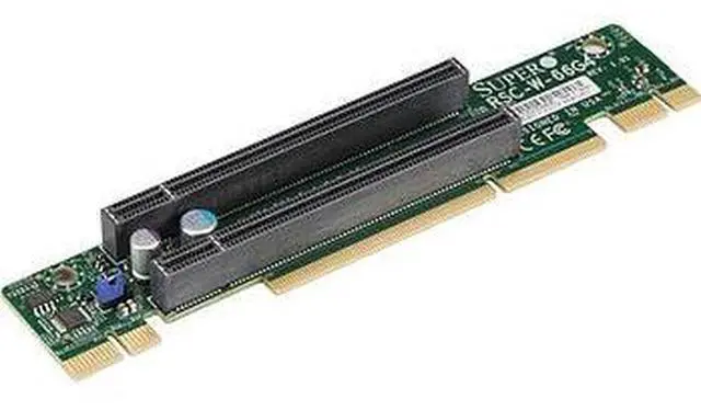 Main image of RSC-W-66G4 1U WIO Riser Card For Left-Hand Side With Two PCI-E 4.0 X16 Slots