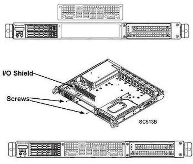 Main image of MCP-260-00144-0B 1U I/O Shield For X11SDW